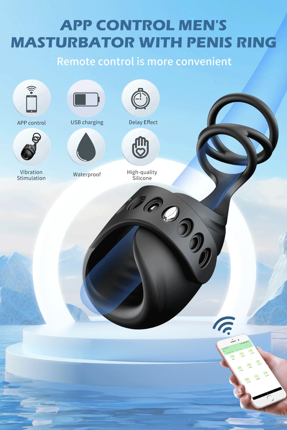 Penis Trainer Vibrator Cock Ring Sex Toys for Men APP Remote Control Male Masturbator Glans Stimulate Penis Massage Penis Trainer Vibrator Cock Ring Sex Toys for Men APP Remote Control Male Masturbator Glans Stimulate Penis Massage