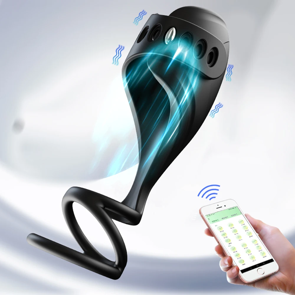 Penis Trainer Vibrator Cock Ring Sex Toys for Men APP Remote Control Male Masturbator Glans Stimulate Penis Massage Penis Trainer Vibrator Cock Ring Sex Toys for Men APP Remote Control Male Masturbator Glans Stimulate Penis Massage
