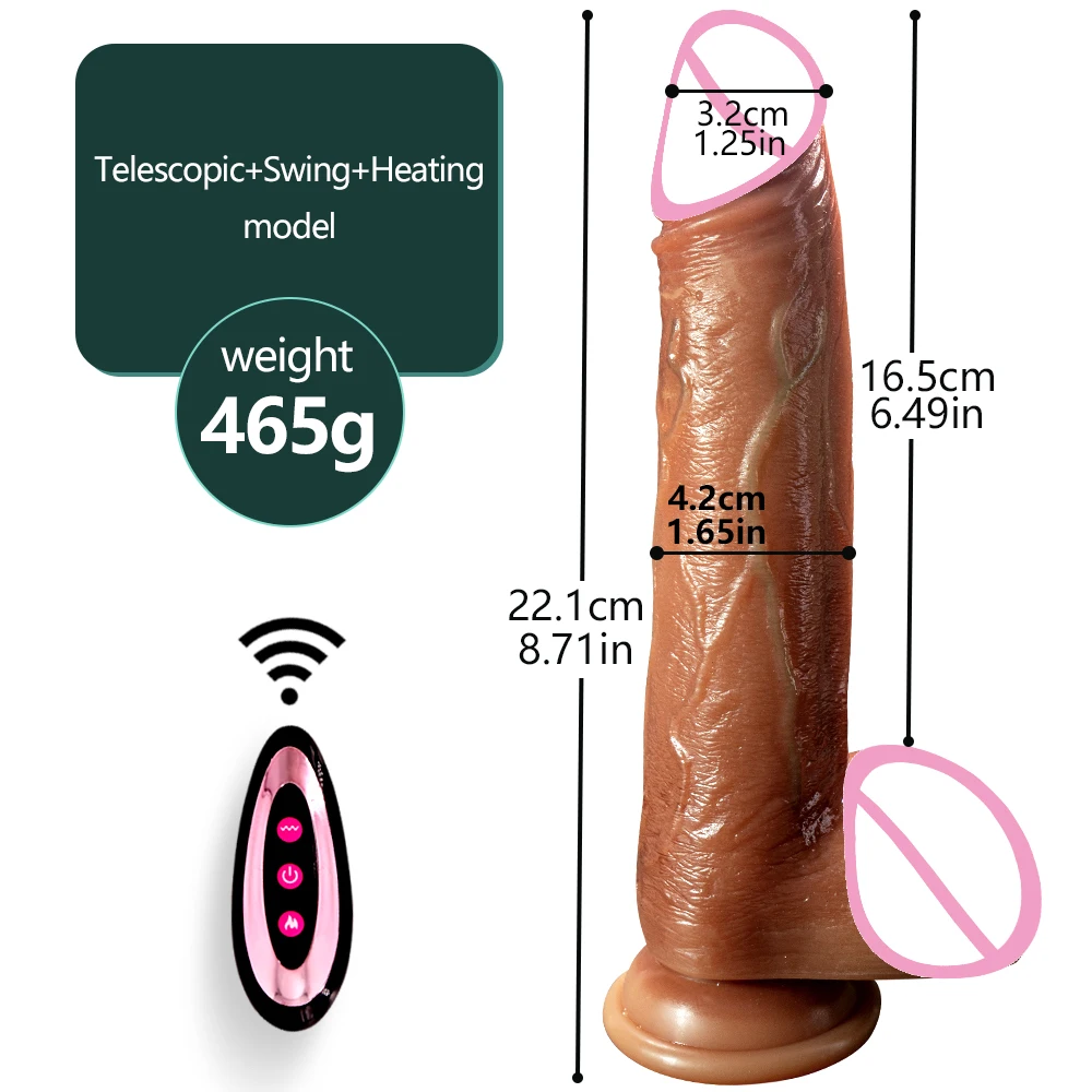Telescopic Heating APP Wireless Control Dildo Vibrator For Women Men Female Vibrating Panty Dildo Real Penis Adults Sextoy 18+