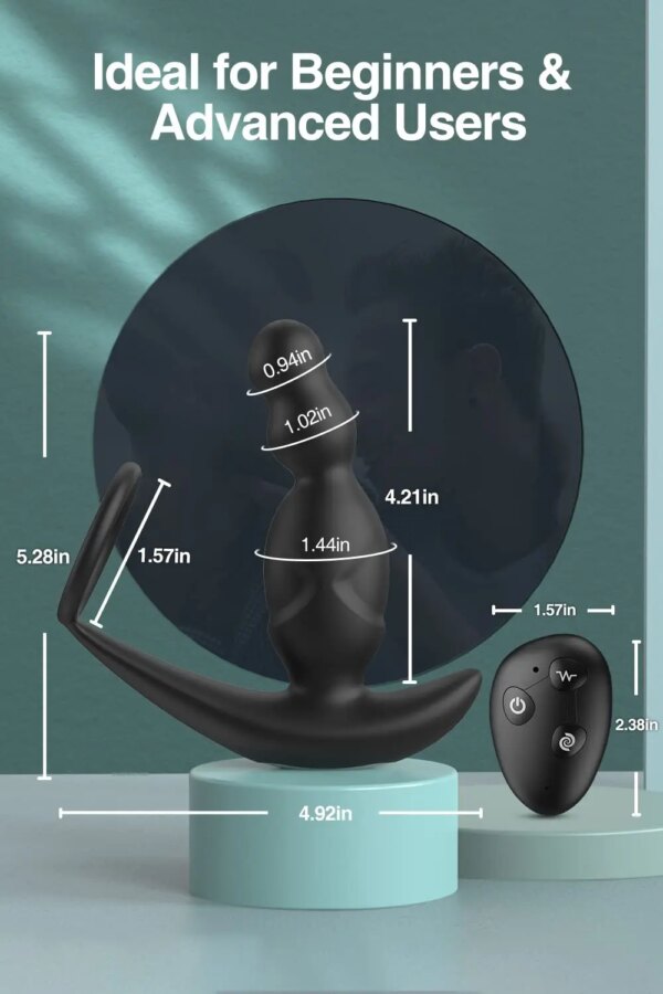 360° Rotation APP Remote Control Anal Vibrator Butt Plug Men Prostate Massager Vibrating Anal Beads Male Sex Toy for Couples Gay