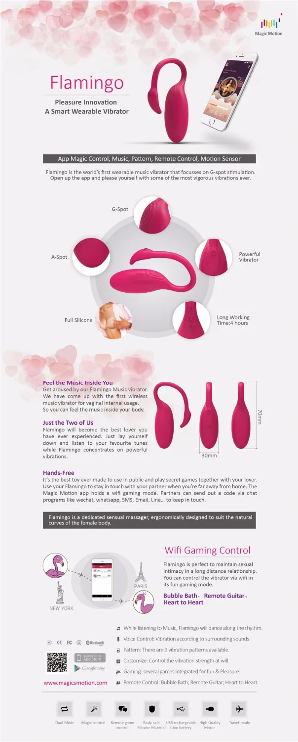 Smart APP Bluetooth Vibrator Kegel Master Ball Remote Control Flamingo Clitoris G-spot Stimulator Vagina Massager
