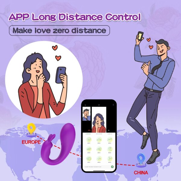 App Wireless Vibrator For Women Bluetooth Remote Control Panties Vibrating Egg Clitoris G Spot Dildo Massager Sex Toys For Adult