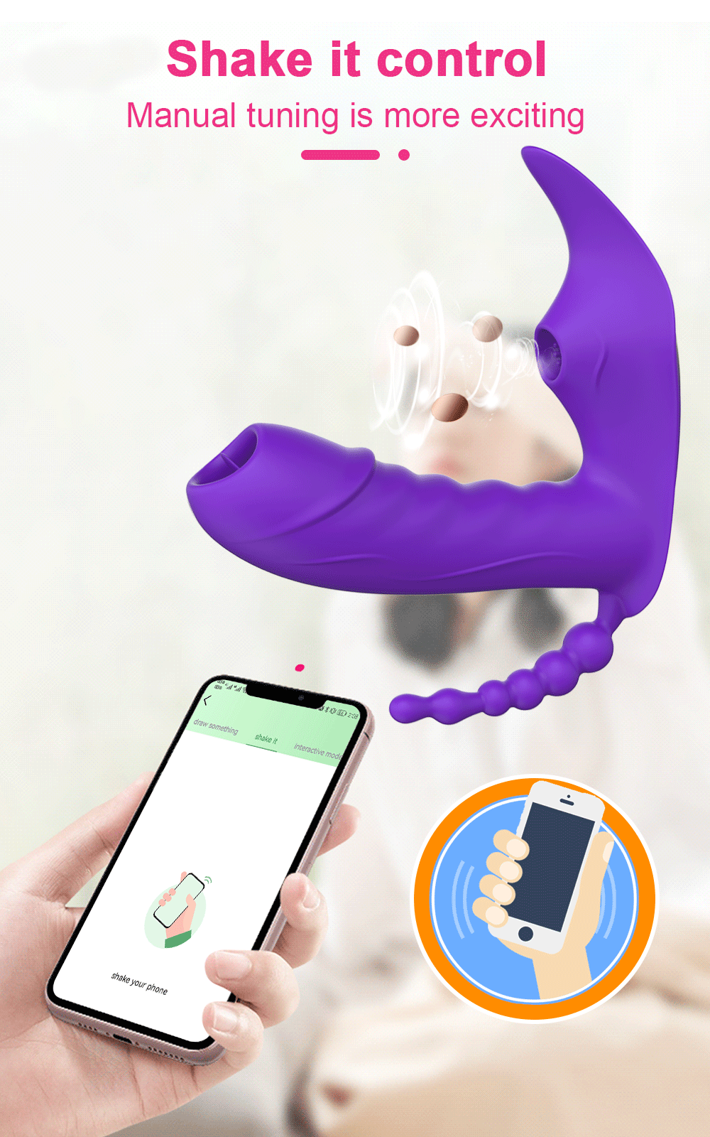 Bluetooth APP 3 in 1 Dildo Vibrator for Women Wireless Remote Control Sucker Clitoris Stimulator Sex Toys Female Couple Adult