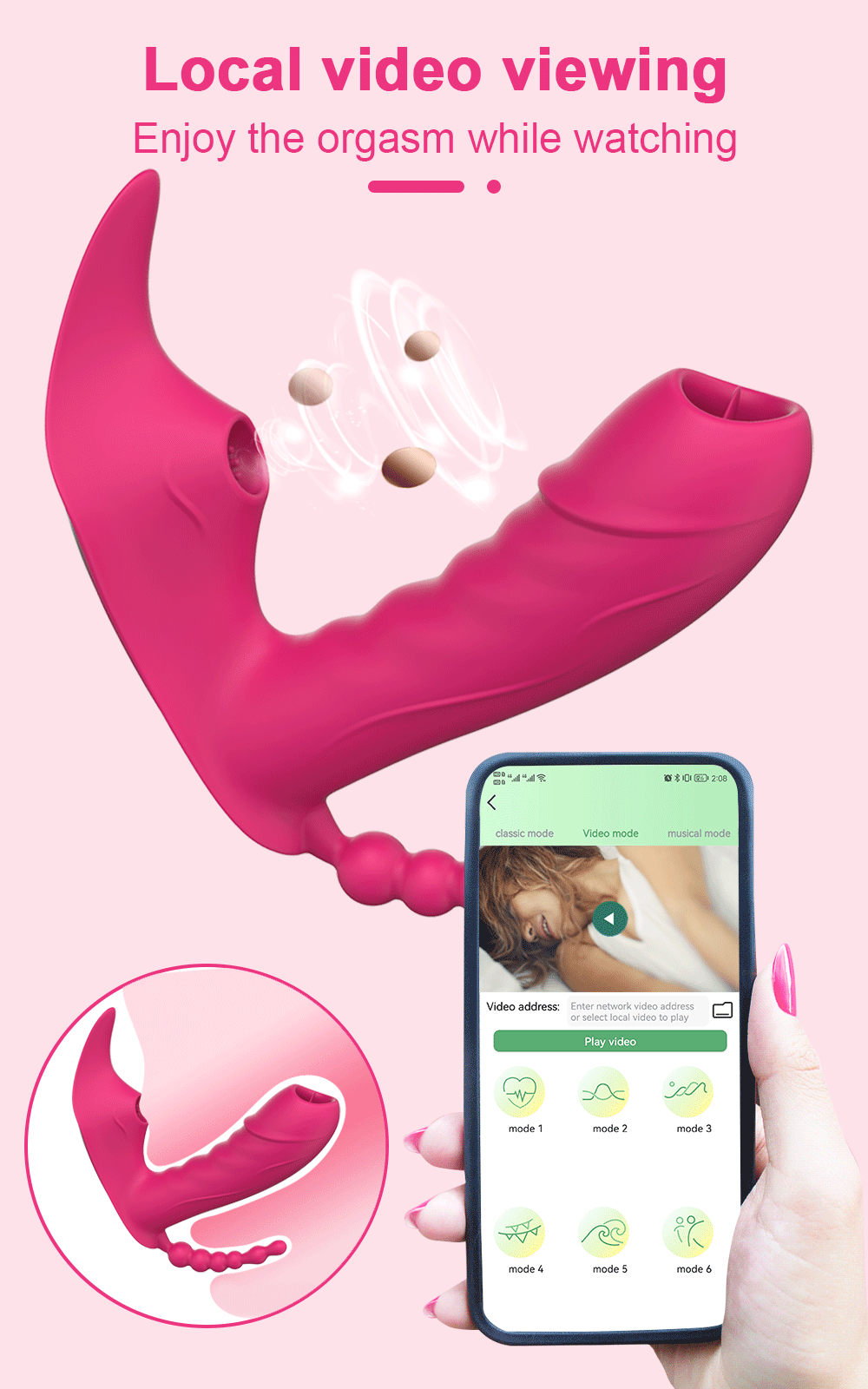 Bluetooth APP 3 in 1 Dildo Vibrator for Women Wireless Remote Control Sucker Clitoris Stimulator Sex Toys Female Couple Adult