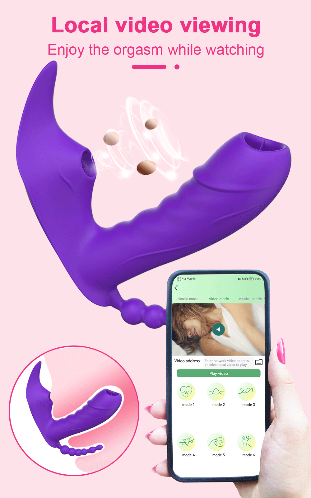 Bluetooth APP 3 in 1 Dildo Vibrator for Women Wireless Remote Control Sucker Clitoris Stimulator Sex Toys Female Couple Adult