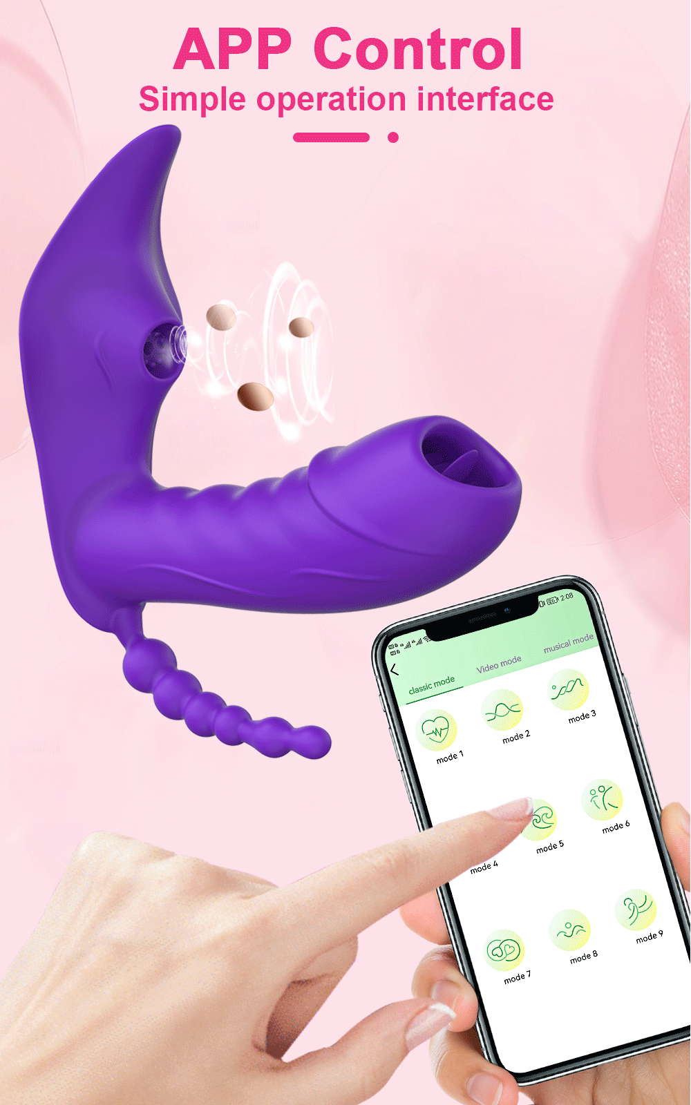 Bluetooth APP 3 in 1 Dildo Vibrator for Women Wireless Remote Control Sucker Clitoris Stimulator Sex Toys Female Couple Adult