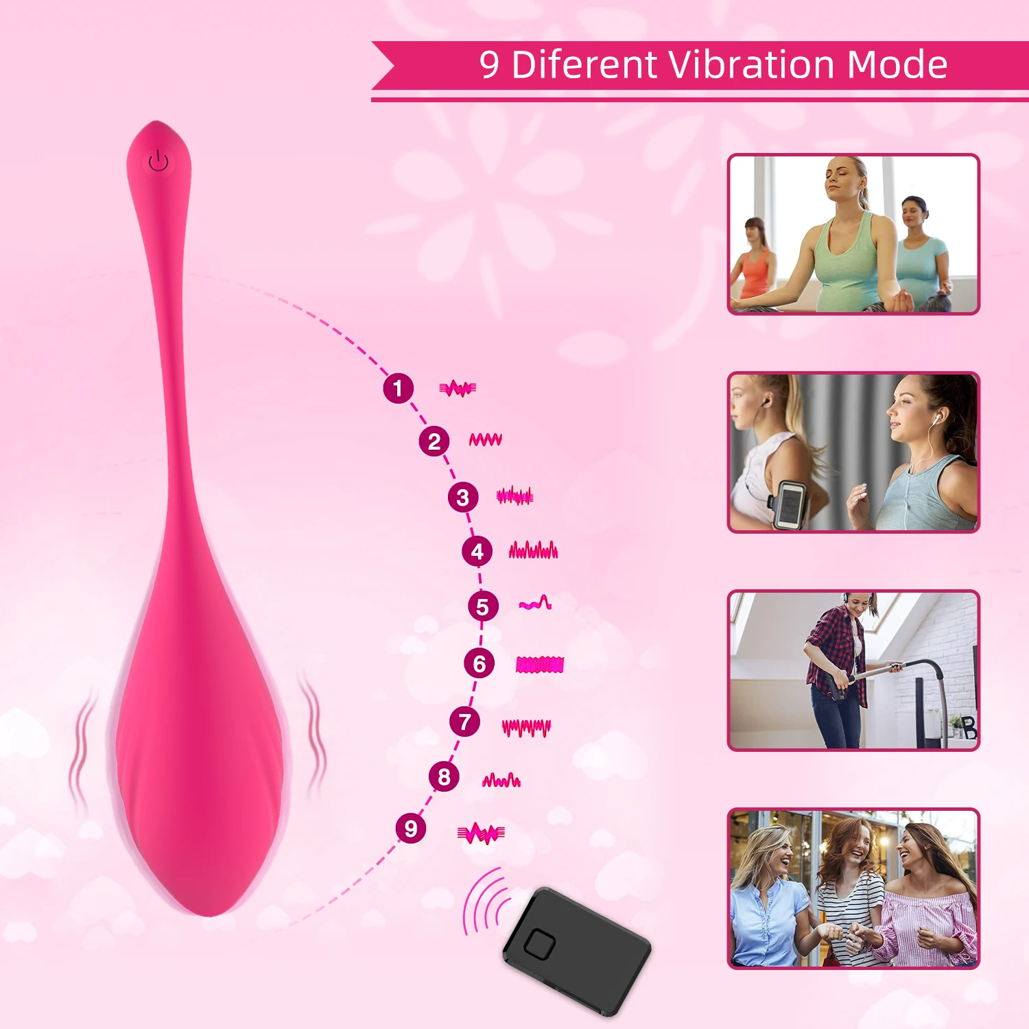 9 Speeds App Control Bluetooth Vibrator Vagina Ball Vibrating Egg Clitoris Stimulation Female Masturbation Sex Toys for Women 9 Speeds App Control Bluetooth Vibrator Vagina Ball Vibrating Egg Clitoris Stimulation Female Masturbation Sex Toys for Women