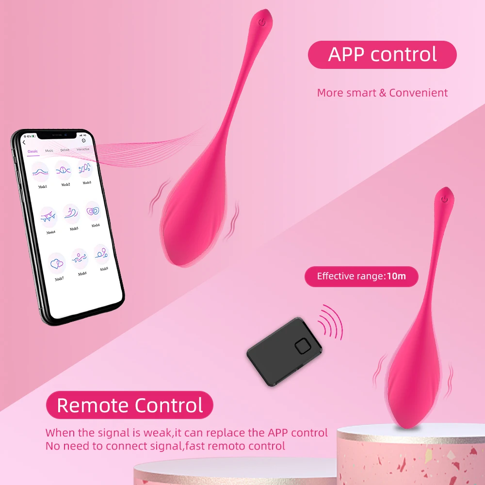 9 Speeds App Control Bluetooth Vibrator Vagina Ball Vibrating Egg Clitoris Stimulation Female Masturbation Sex Toys for Women 9 Speeds App Control Bluetooth Vibrator Vagina Ball Vibrating Egg Clitoris Stimulation Female Masturbation Sex Toys for Women