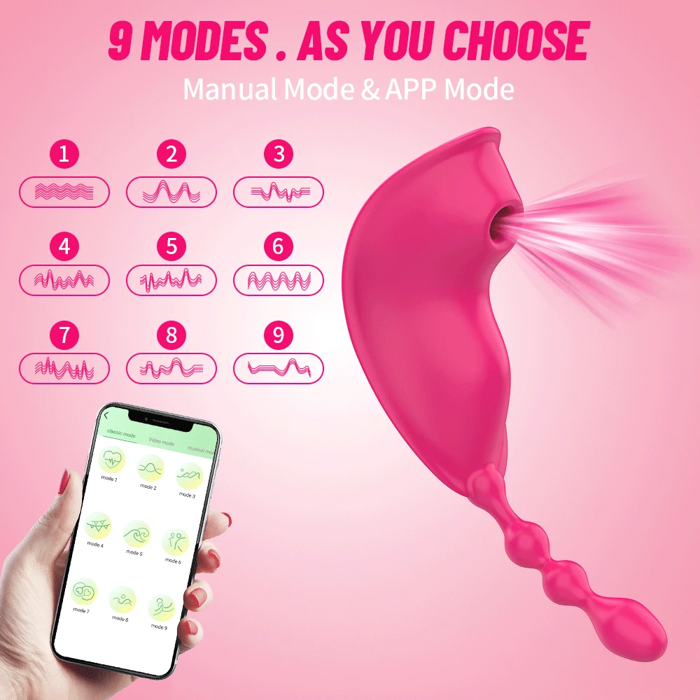 Bluetooth App Remote Control Sucking Vibrator Wearable Vagina Sucker Clitoris Stimulator Vibrating Panties Sex Toys For Women Bluetooth App Remote Control Sucking Vibrator Wearable Vagina Sucker Clitoris Stimulator Vibrating Panties Sex Toys For Women