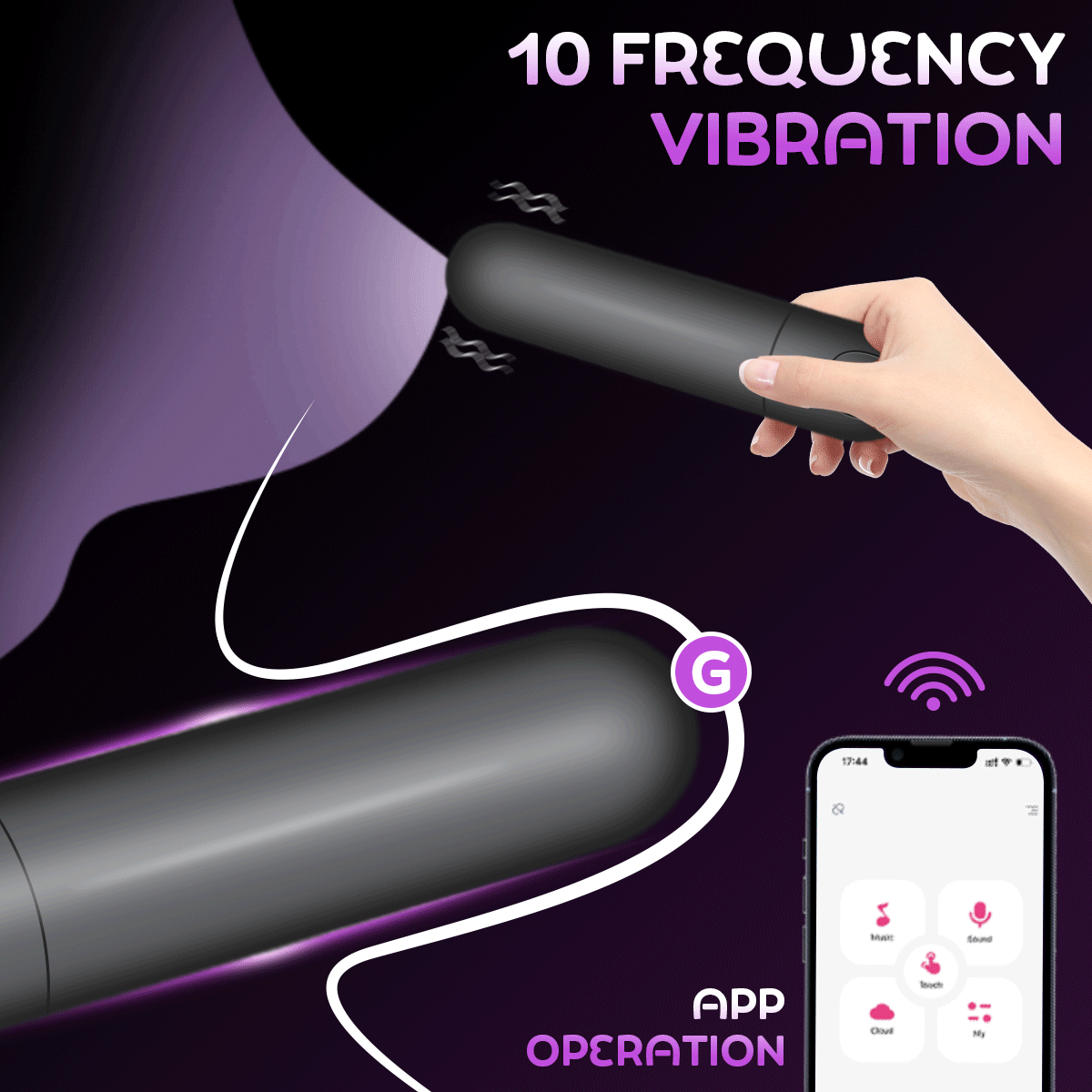 Vibrating Panties 10 Function APP Remote Control Rechargeable Bullet Vibrator Strap on Underwear Vibrator for Women Sex Toy