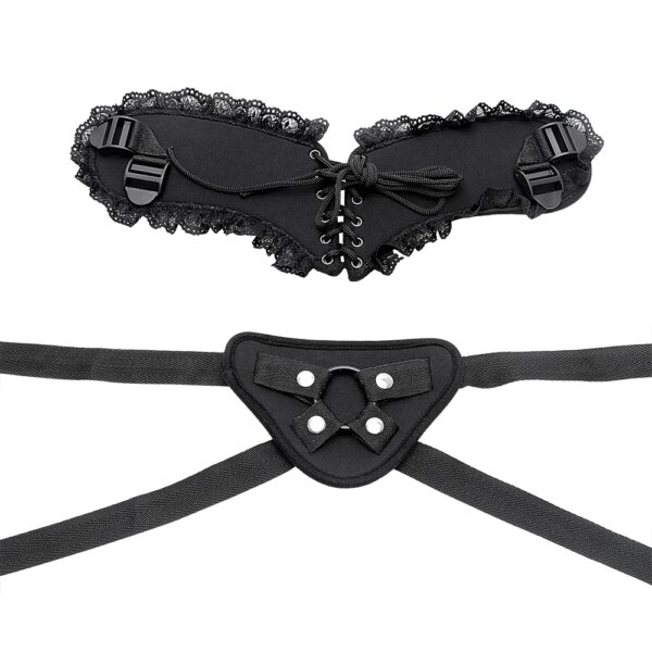 Strap On Harness Wearable Penis Bondage Dildos Lace Pants Sex Toys for Women Lesbian Female Masturbator