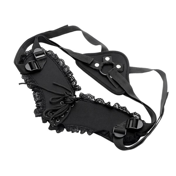 Strap On Harness Wearable Penis Bondage Dildos Lace Pants Sex Toys for Women Lesbian Female Masturbator