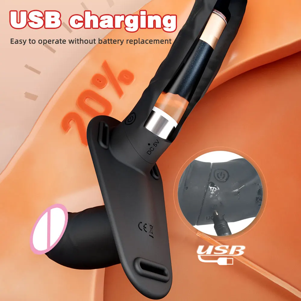 Double Head Artificial Penis Wearable Electric Strapon Vibrator For Lesbian Vibrating Sex Toys Strap On Belt Dildos For Girl Double Head Artificial Penis Wearable Electric Strapon Vibrator For Lesbian Vibrating Sex Toys Strap On Belt Dildos For Girl