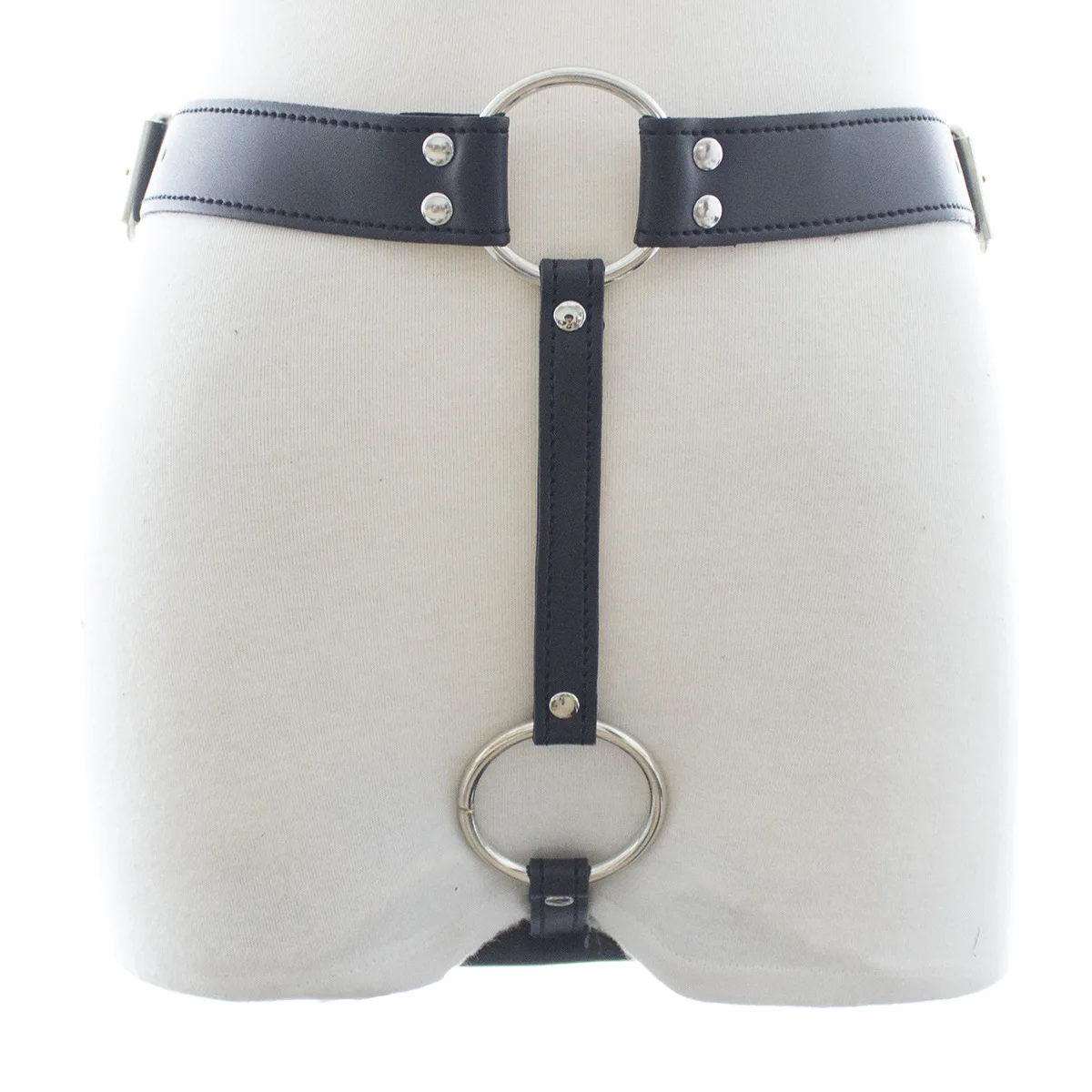 HotX PU Leather Wearable Anal Plug Underwear with plug Strap-on Harness Cock Ring Chastity Belt  Strapon Sex Toys For Men