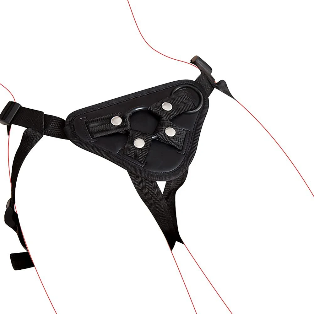 Wearable Strap-on Harness Compatible Suction Cup Dildo Adjustable Harness Sex Toy for Women Man Lesbian Female Play