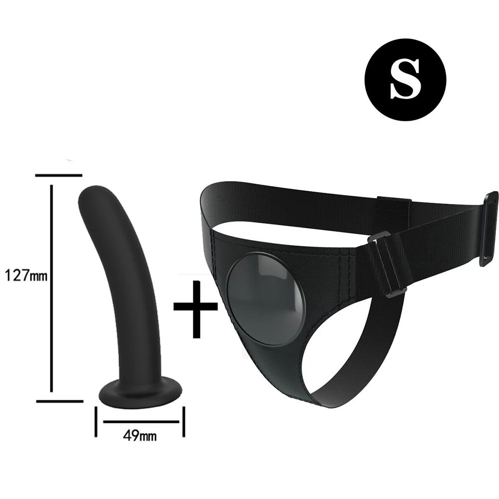 Men Strap On Dildo Panties Wearable Solid Penis Lengthen Sleeve Strapon Dildo Pants Harness Belt for Man Sex Toys For Woman Gay
