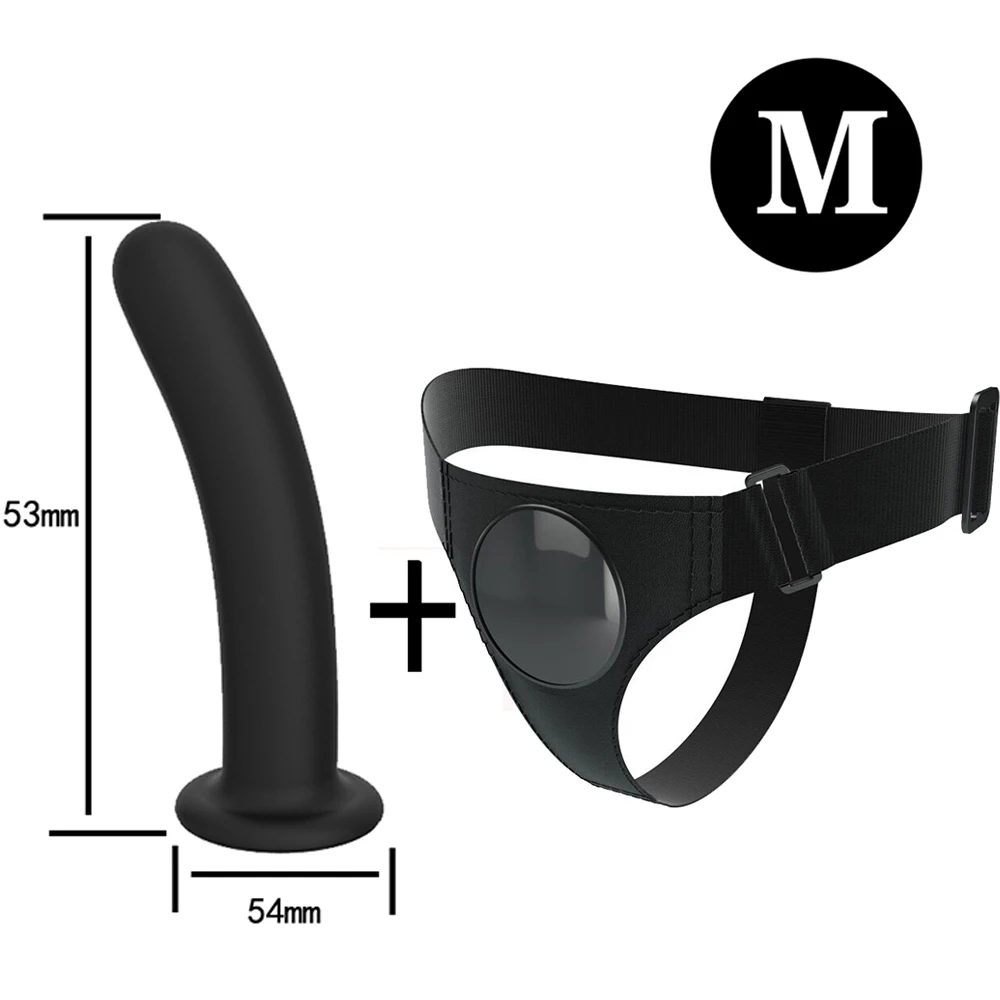 Men Strap On Dildo Panties Wearable Solid Penis Lengthen Sleeve Strapon Dildo Pants Harness Belt for Man Sex Toys For Woman Gay