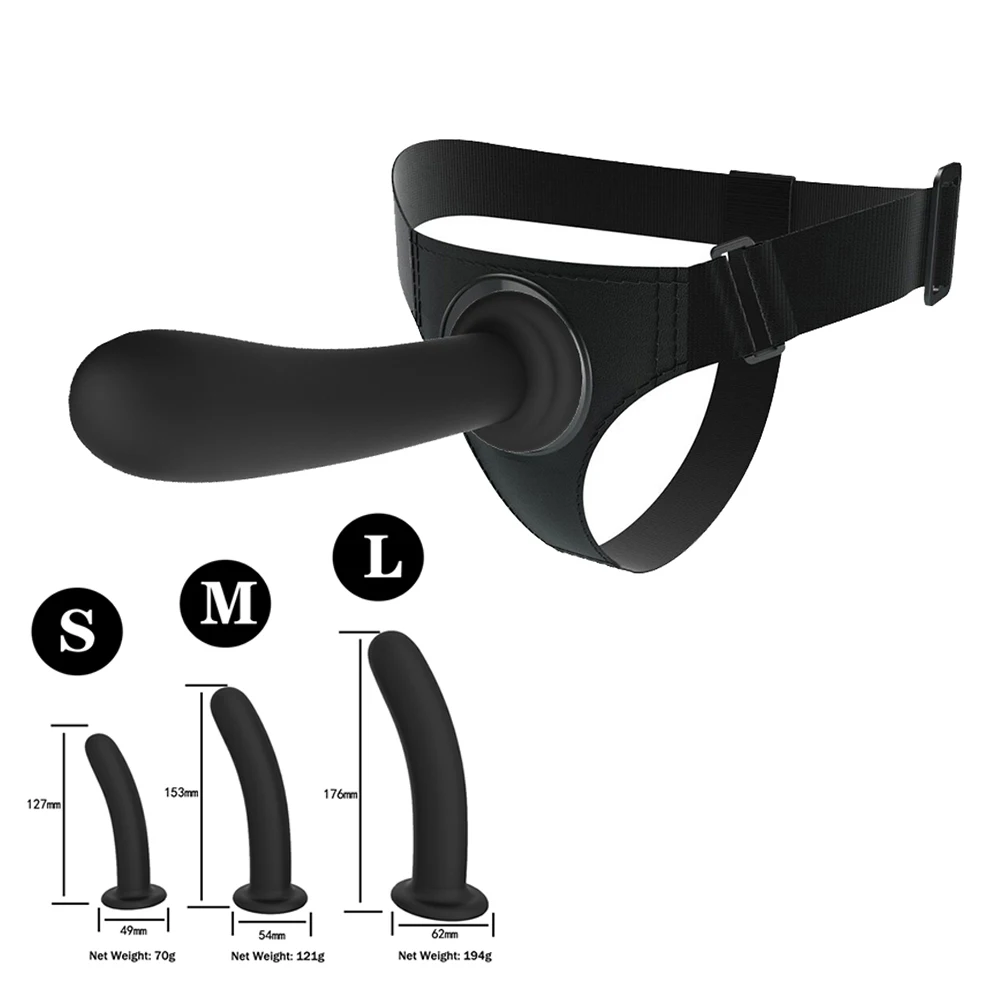 Men Strap On Dildo Panties Wearable Solid Penis Lengthen Sleeve Strapon Dildo Pants Harness Belt for Man Sex Toys For Woman Gay