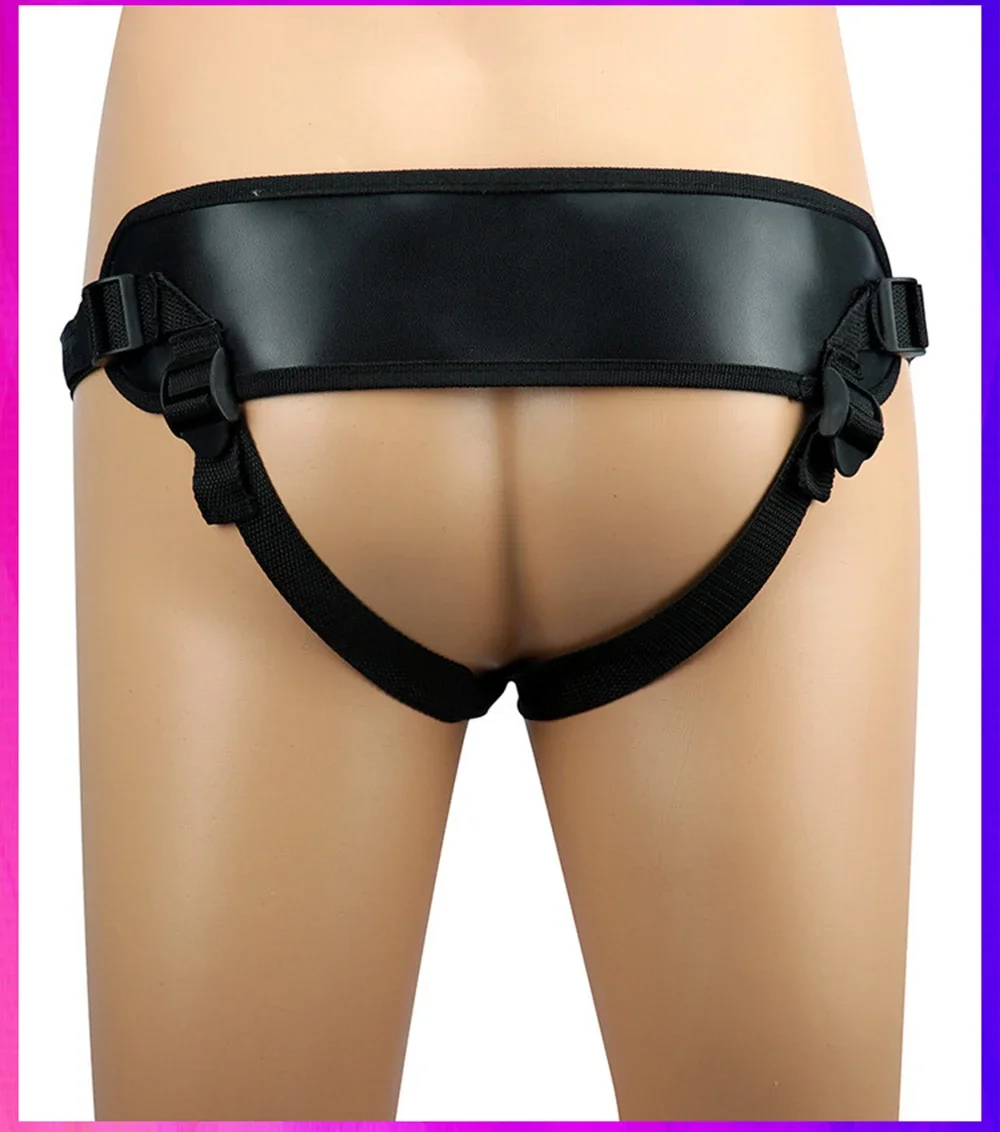 Lesbian Strap on Erotic Panties Aldult Bondage Gear Women's Wearable Briefs Anal Vaginal Masturbators Sex Toy T-back Fixed Dildo