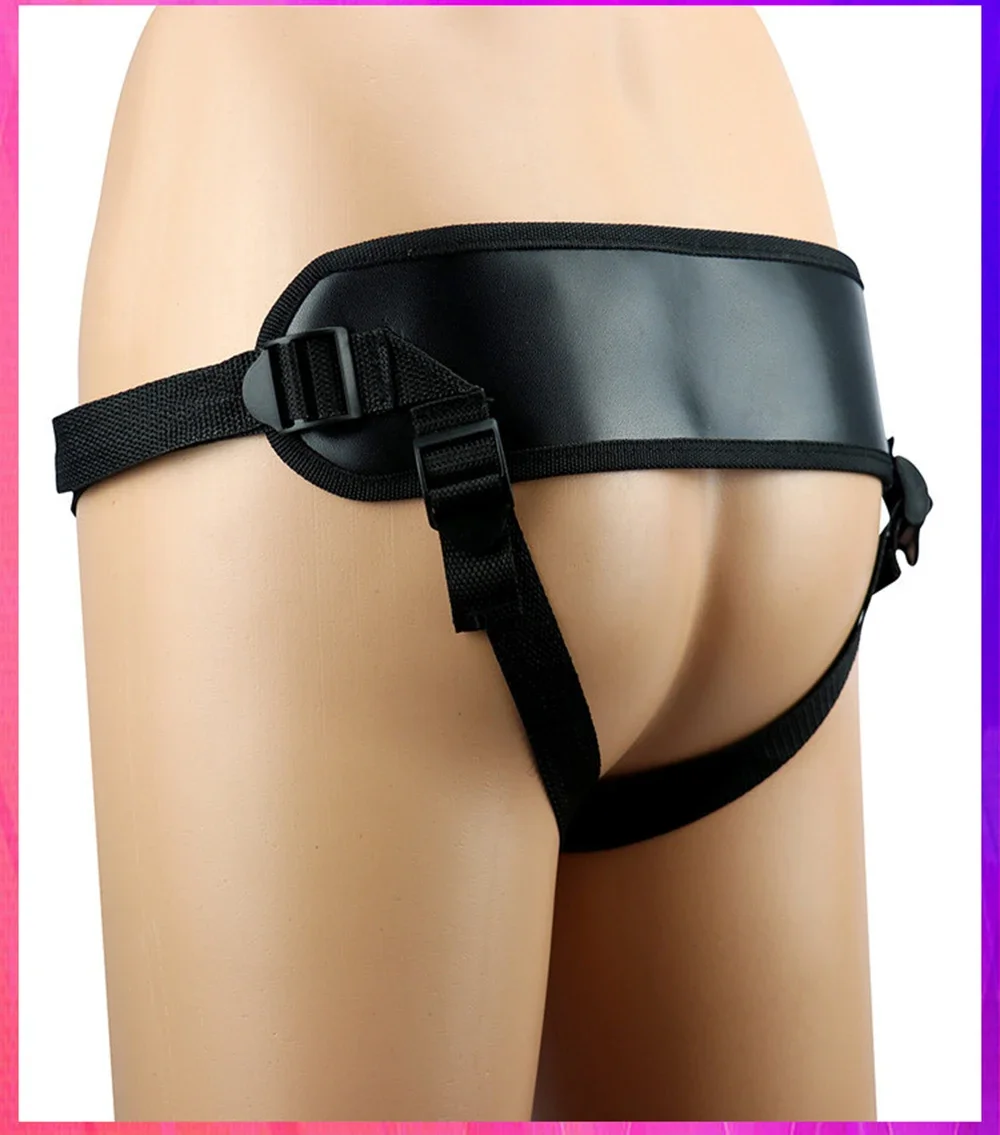 Lesbian Strap on Erotic Panties Aldult Bondage Gear Women's Wearable Briefs Anal Vaginal Masturbators Sex Toy T-back Fixed Dildo