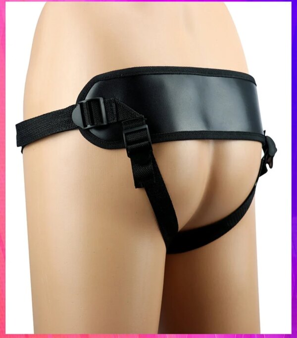 Lesbian Strap on Erotic Panties Aldult Bondage Gear Women's Wearable Briefs Anal Vaginal Masturbators Sex Toy T-back Fixed Dildo