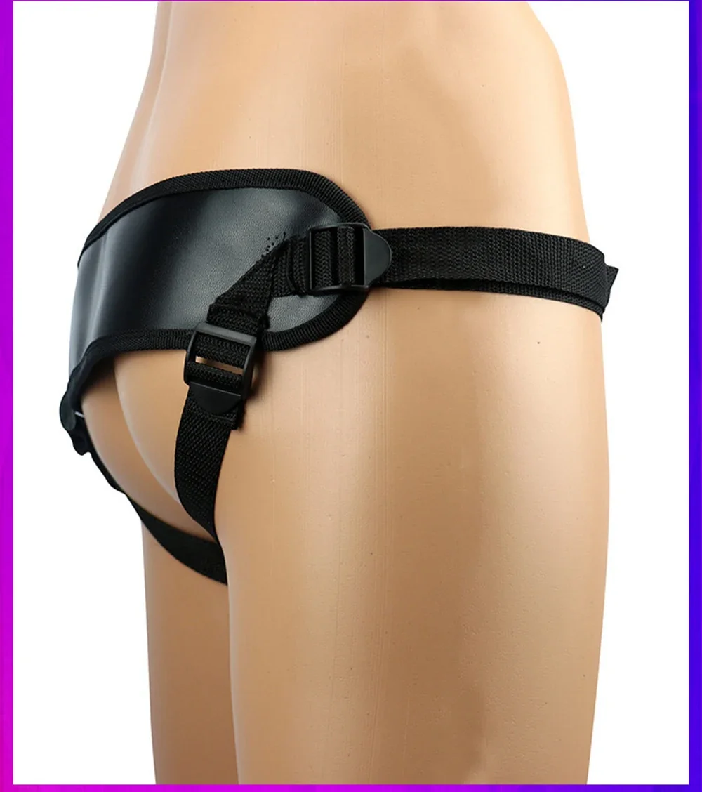 Lesbian Strap on Erotic Panties Aldult Bondage Gear Women's Wearable Briefs Anal Vaginal Masturbators Sex Toy T-back Fixed Dildo