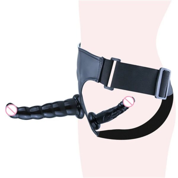 Wearable Strapon Realistic Dildo Panties Suction Cup Leather Harness Belt Strap On Dildo Sex Toys For Woman Lesbian Adult Games