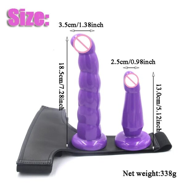 Wearable Strapon Realistic Dildo Panties Suction Cup Leather Harness Belt Strap On Dildo Sex Toys For Woman Lesbian Adult Games