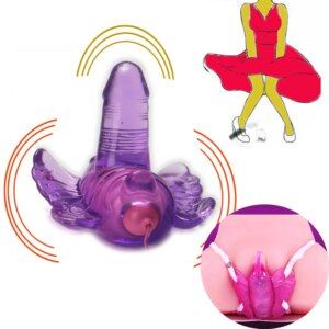 Butterfly Hands-Free Jump Egg Vibrator G-spot Wearable Masturbate Clitoral Strap On Remote Control Wired Orgasm Squirt Sex Toys