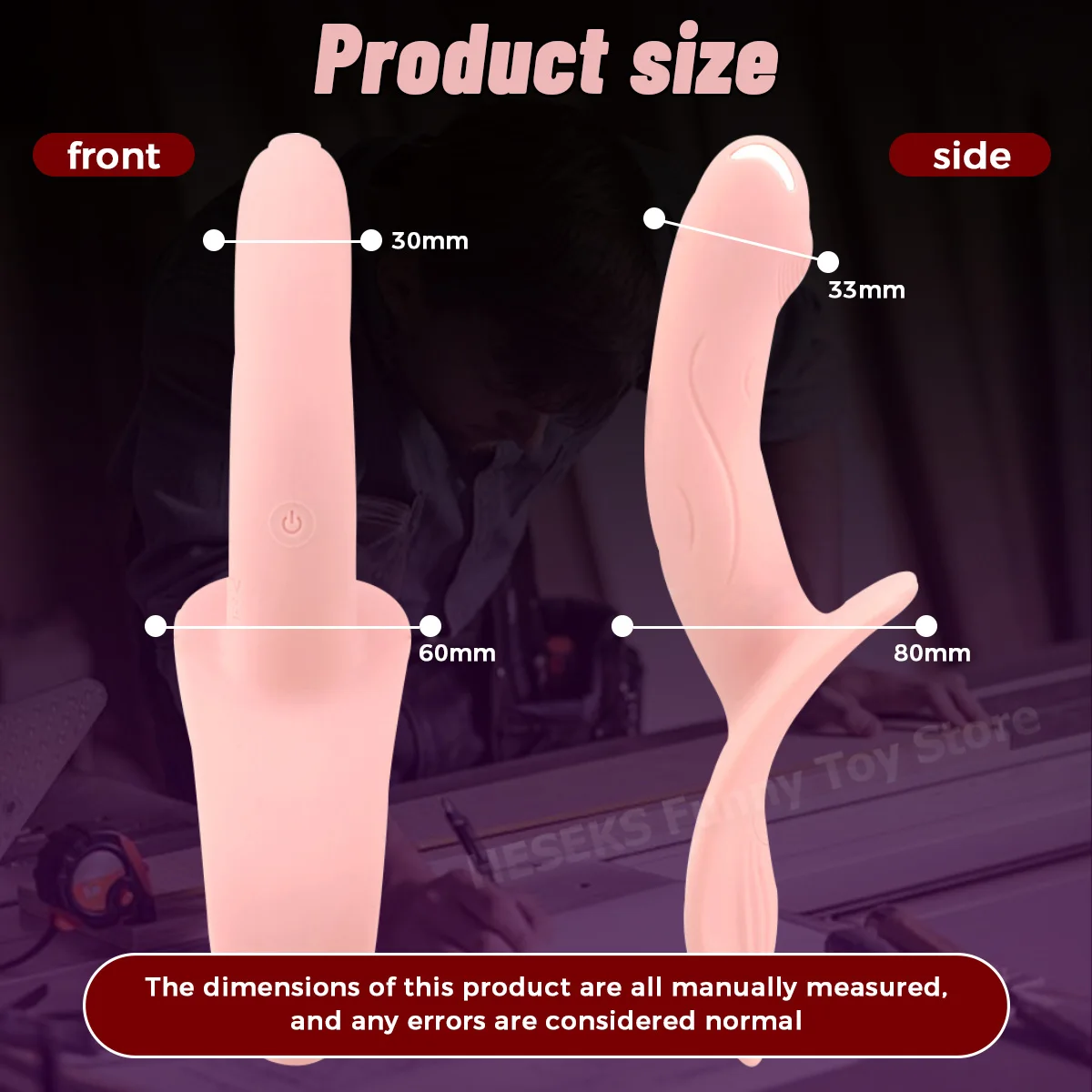 HESEKS Wearable Vibrator for Lesbian Strap On Dildo Clitoris Stimulator Vibrating Sex Toys Belt Dildos for Gay Women