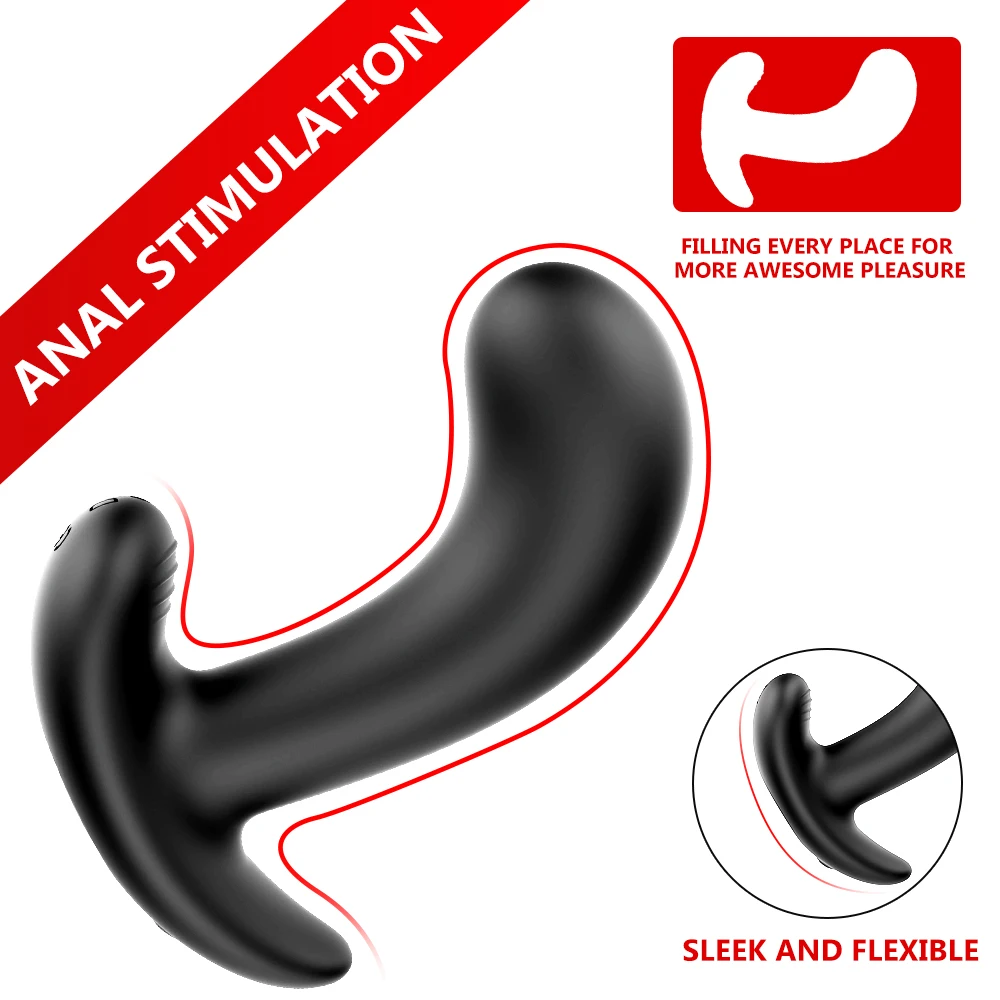 Silicone Anal Plug Vibrator Adult Sex Toys For Women Men Gay Butt Plug Wearable Prostate Massager Dildo Masturbator Sex Machine