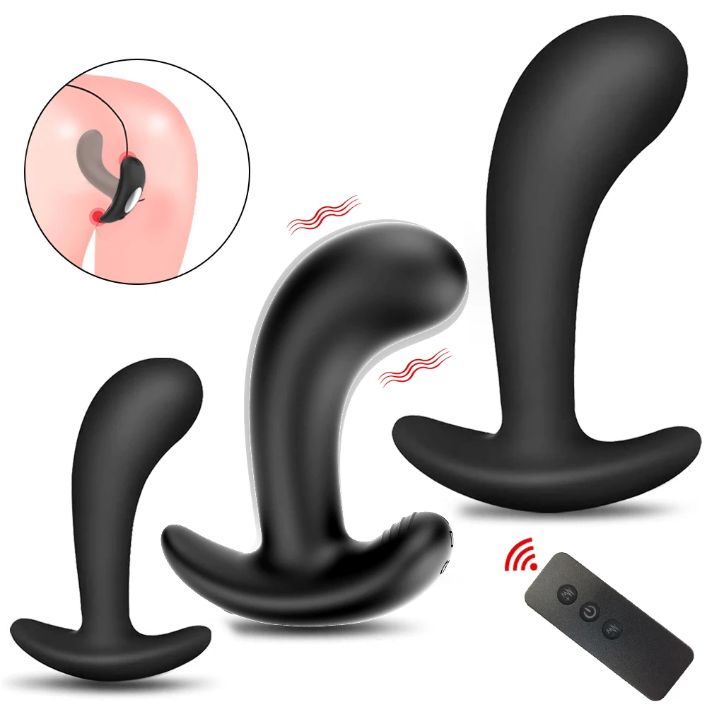 Silicone Anal Plug Vibrator Adult Sex Toys For Women Men Gay Butt Plug Wearable Prostate Massager Dildo Masturbator Sex Machine