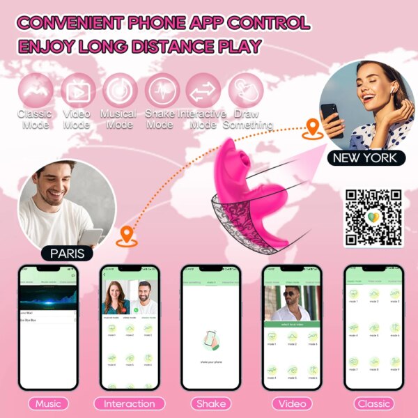 Wearable Tongue Licking Vibrator For Women Wireless APP Remote Panties Dildo Vibrator for Women Clit Stimulator Adult Sex Toys