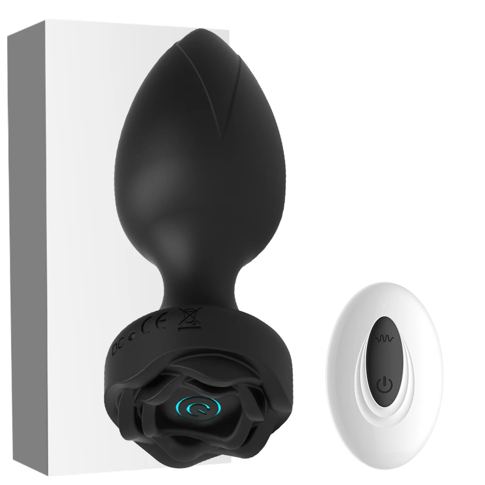 Rose Anal Vibrator For Women Dildo Butt Plug G spot Stimulator Wearable Vibrator For Men Prostate Massager Anal Beads Adult Toys Rose Anal Vibrator For Women Dildo Butt Plug G spot Stimulator Wearable Vibrator For Men Prostate Massager Anal Beads Adult Toys