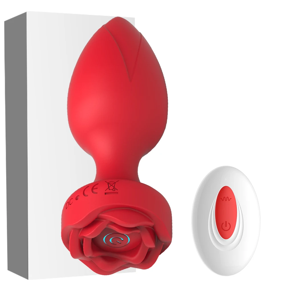 Rose Anal Vibrator For Women Dildo Butt Plug G spot Stimulator Wearable Vibrator For Men Prostate Massager Anal Beads Adult Toys Rose Anal Vibrator For Women Dildo Butt Plug G spot Stimulator Wearable Vibrator For Men Prostate Massager Anal Beads Adult Toys