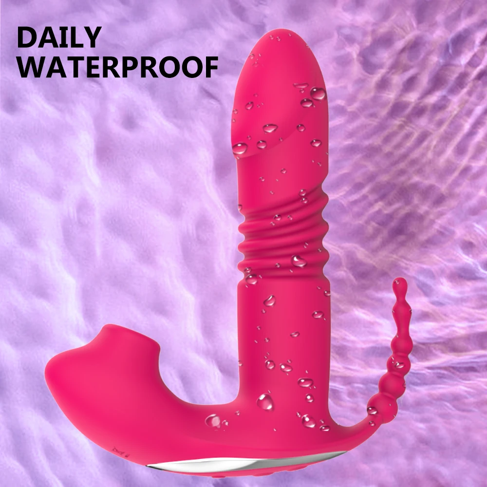 Sucking Clitoris Vibrator Women 3 In 1 Telescopic Wireless Control Clit Sucker 12 Speeds Female Wearable G-Spot Anal Stimulator Sucking Clitoris Vibrator Women 3 In 1 Telescopic Wireless Control Clit Sucker 12 Speeds Female Wearable G-Spot Anal Stimulator