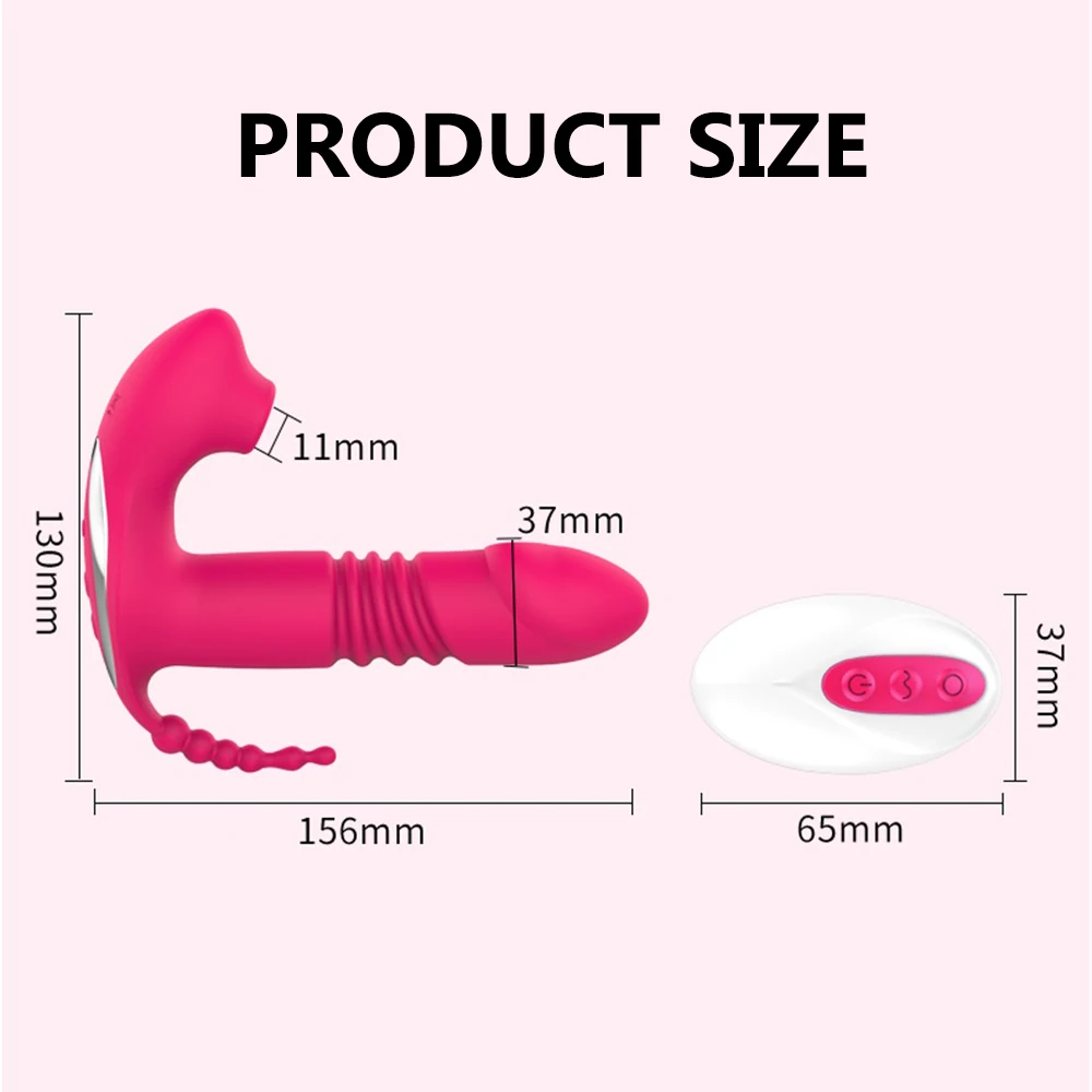 Sucking Clitoris Vibrator Women 3 In 1 Telescopic Wireless Control Clit Sucker 12 Speeds Female Wearable G-Spot Anal Stimulator Sucking Clitoris Vibrator Women 3 In 1 Telescopic Wireless Control Clit Sucker 12 Speeds Female Wearable G-Spot Anal Stimulator