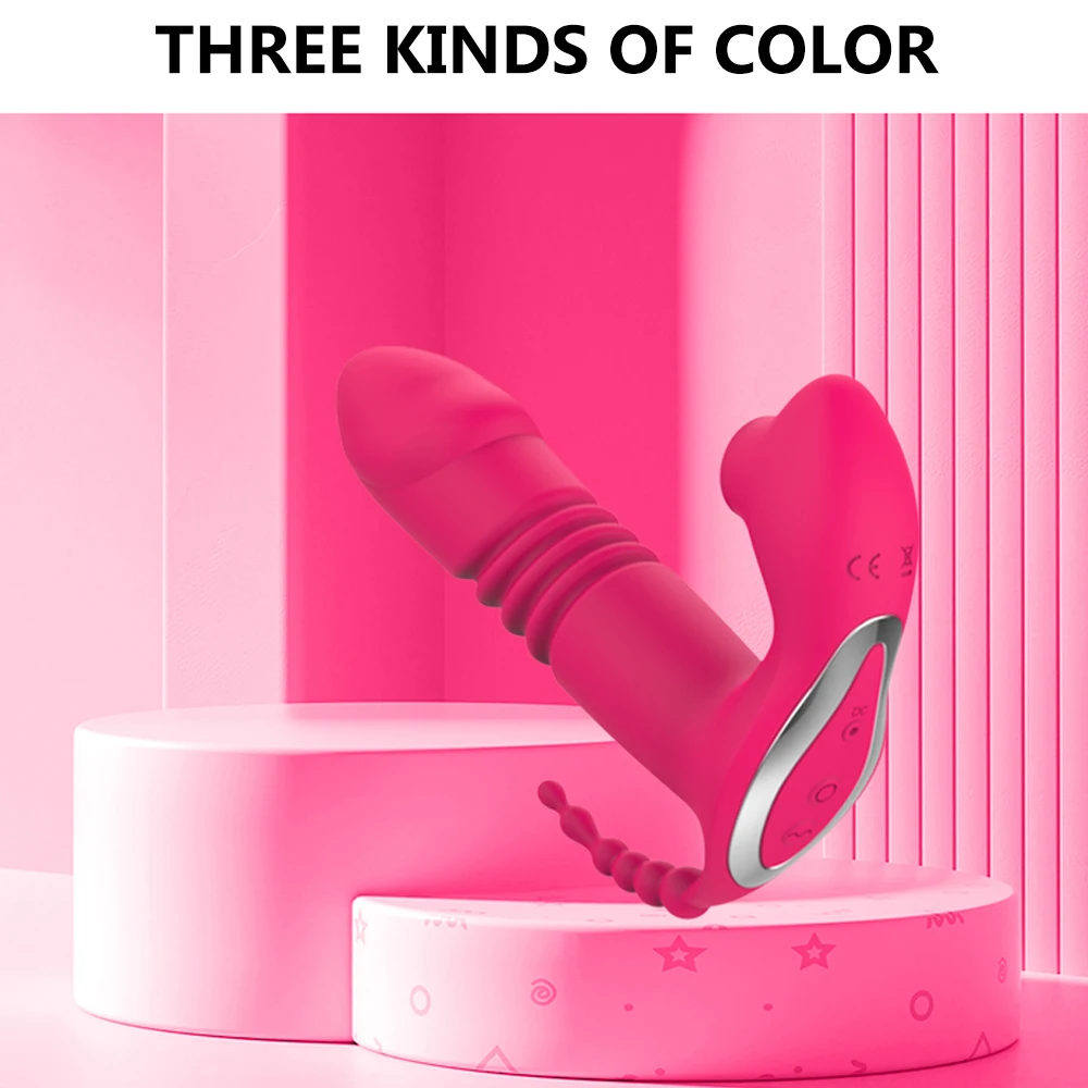 Sucking Clitoris Vibrator Women 3 In 1 Telescopic Wireless Control Clit Sucker 12 Speeds Female Wearable G-Spot Anal Stimulator Sucking Clitoris Vibrator Women 3 In 1 Telescopic Wireless Control Clit Sucker 12 Speeds Female Wearable G-Spot Anal Stimulator