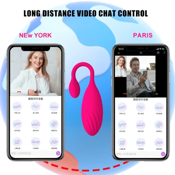 APP Control Egg Vibrators G Spot Vagina Vibrating Kegel Balls Vibrator Female Dildo Wearable Panties Sex Toys For Women