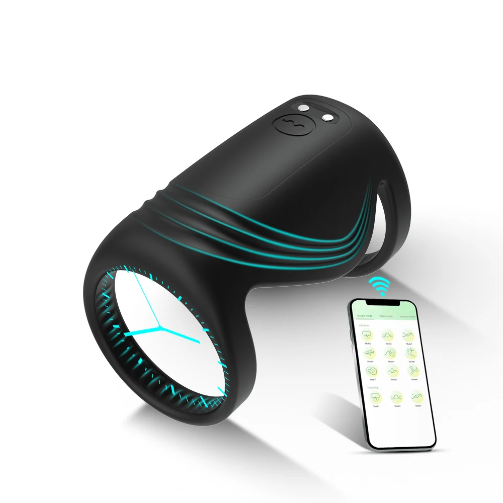 APP Remote Control Wearable Penis Sleeve Cock Ring Vibrator Men Couples Vibrating Rings Penis Delay Trainer Stimulator Sexy Toys APP Remote Control Wearable Penis Sleeve Cock Ring Vibrator Men Couples Vibrating Rings Penis Delay Trainer Stimulator Sexy Toys