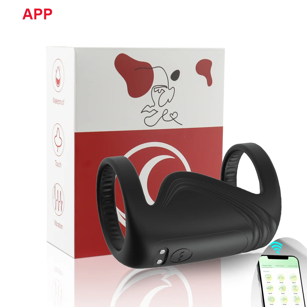 APP Remote Control Wearable Penis Sleeve Cock Ring Vibrator Men Couples Vibrating Rings Penis Delay Trainer Stimulator Sexy Toys APP Remote Control Wearable Penis Sleeve Cock Ring Vibrator Men Couples Vibrating Rings Penis Delay Trainer Stimulator Sexy Toys