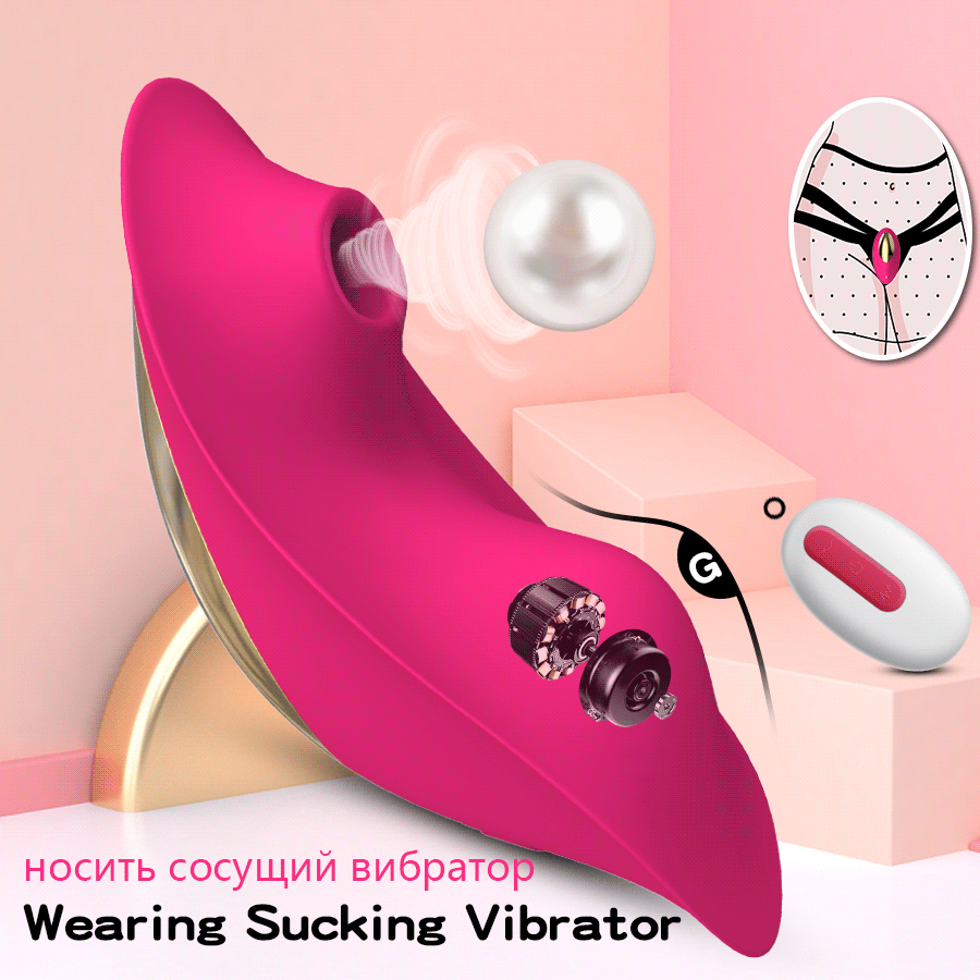 Wearable Sucking Vibrator 9 Mode Remote Control Sucker Vibrator Vagina Clitoris Stimulator Double motor Oral Sex Toys for Women Wearable Sucking Vibrator 9 Mode Remote Control Sucker Vibrator Vagina Clitoris Stimulator Double motor Oral Sex Toys for Women