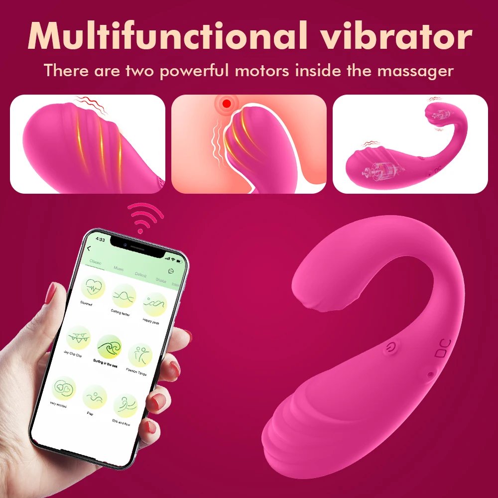 Vagina Bluetooth APP Vibrators Clitoris Stimulation Vibrating Egg G Spot Anal Massager Sex Toys for Women Panties Wearable Balls Vagina Bluetooth APP Vibrators Clitoris Stimulation Vibrating Egg G Spot Anal Massager Sex Toys for Women Panties Wearable Balls