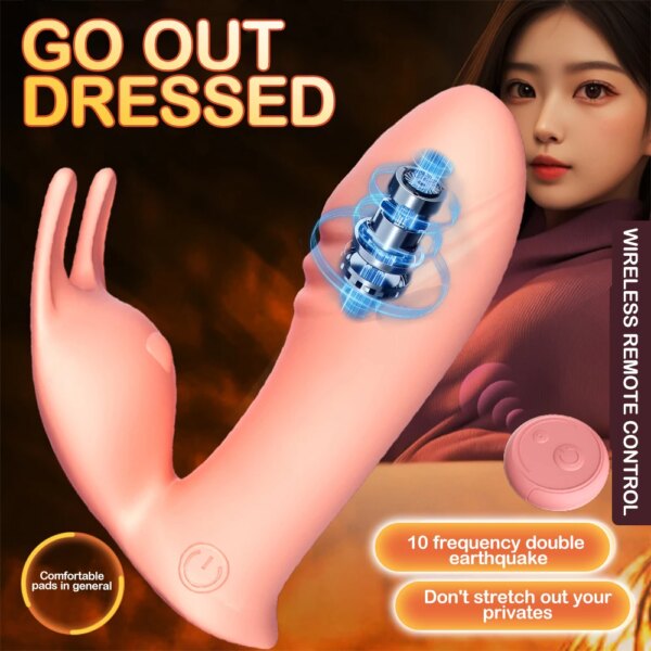 Wearable Dildo Vibrator Toy for Women Orgasm Masturbator G Spot Clit Stimulate Remote Control Adult Female Vagina Sex Machines