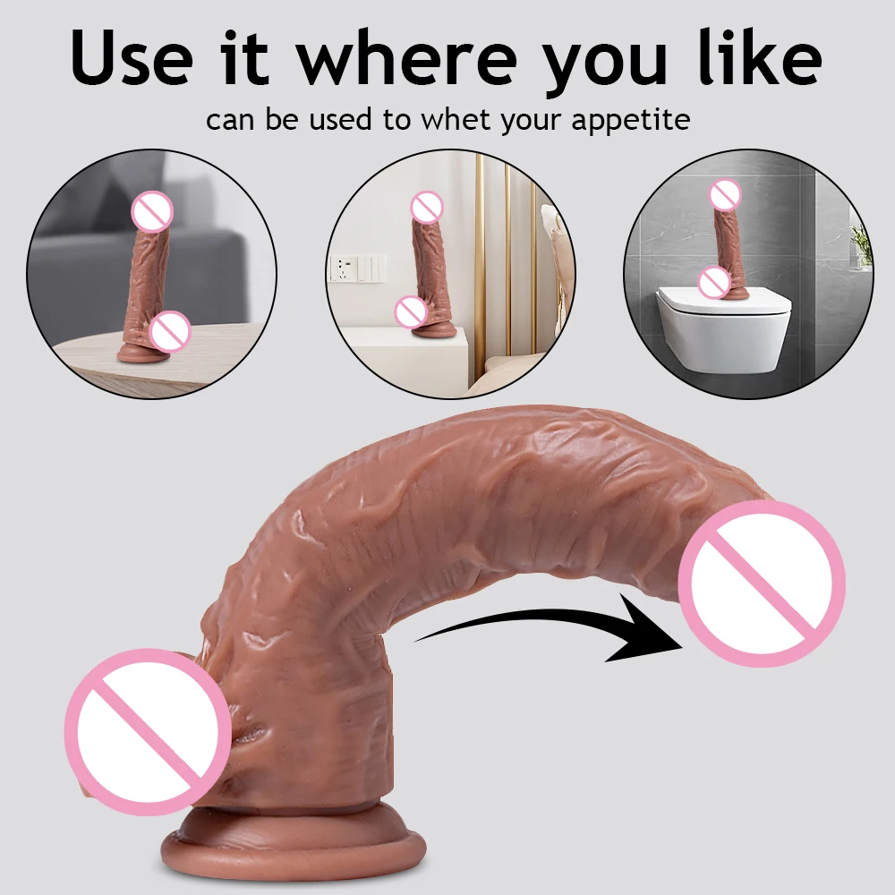 Realistic Dildos Wearable Penis Male Strap On Panties G-Spot Vagina Stimulation Sex Toys For Women Lesbians Couples Masturbator