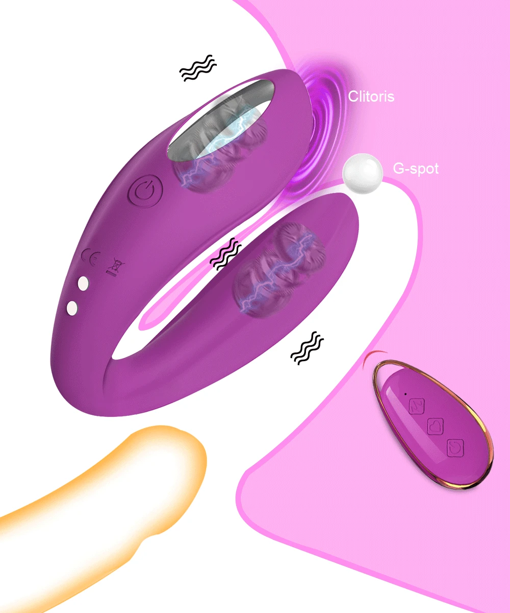 Powerful 2 Motor Vibrator Female Clitoris Stimulator Sex Toys For Women Couple Control G Spot Wearable Dildos Toys For Adults 18