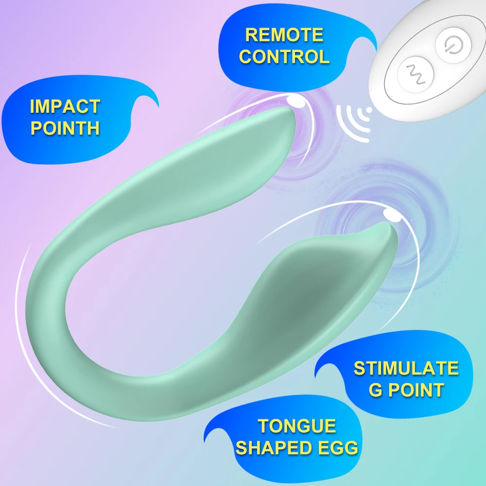 Wireless Remote Control Dildo Vibrator Female Dual Motors U Shape Clitoris Stimulator Wearable Sex Toys for Women Couples Adults