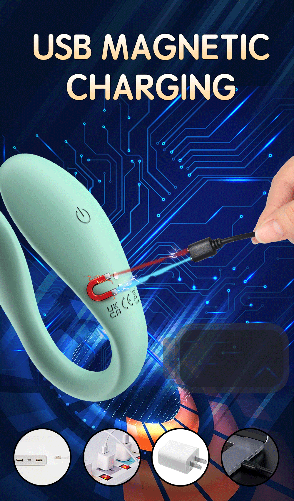 Wireless Remote Control Dildo Vibrator Female Dual Motors U Shape Clitoris Stimulator Wearable Sex Toys for Women Couples Adults
