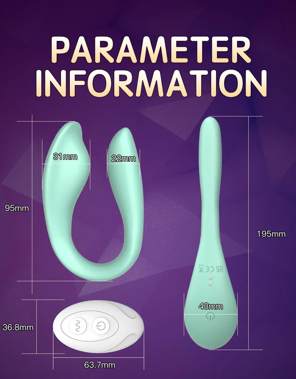 Wireless Remote Control Dildo Vibrator Female Dual Motors U Shape Clitoris Stimulator Wearable Sex Toys for Women Couples Adults