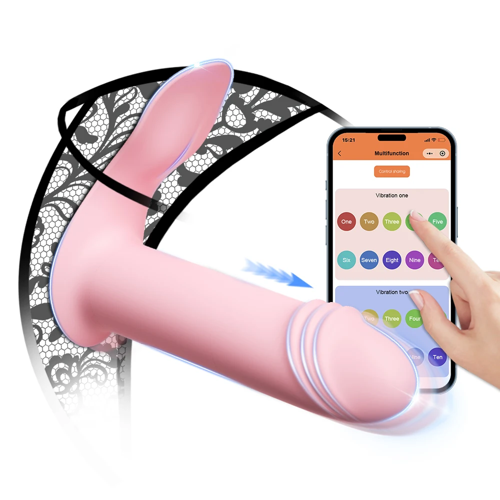 Wearable Bluetooth APP Vibrator G-spot Stimulator Clitoris Massager Vibration Telescopic Dildo Female Sex Toys Adult Products Wearable Bluetooth APP Vibrator G-spot Stimulator Clitoris Massager Vibration Telescopic Dildo Female Sex Toys Adult Products